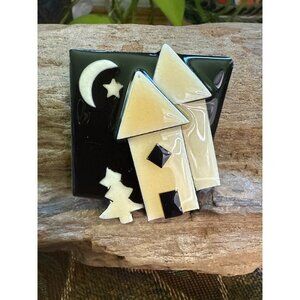 House Pins By Lucinda Night Sky Brooch With Moon & Star